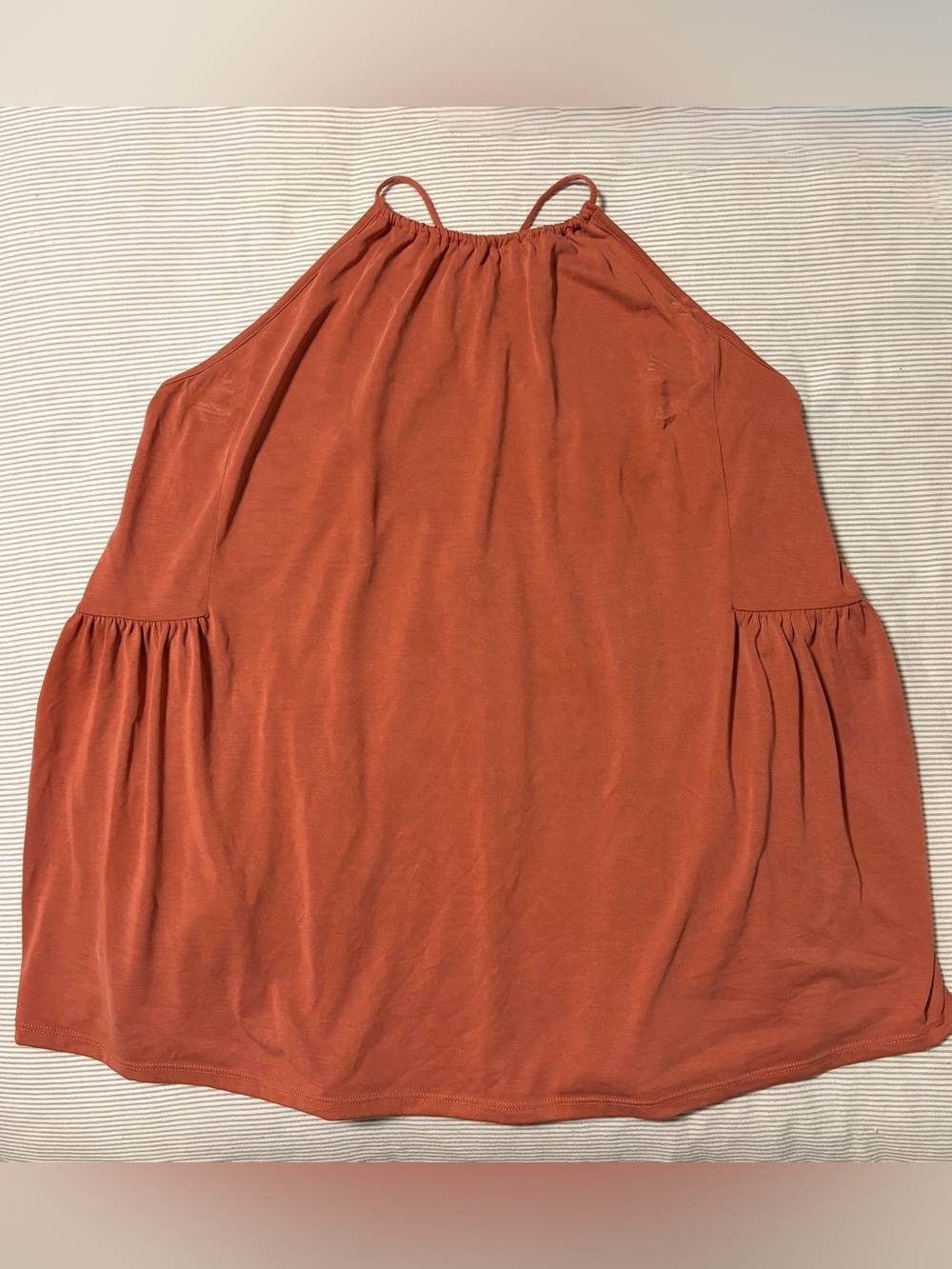 Urban Outfitters Halter Neck Overlay Cami Tank Top Rust Orange Medium